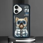 قاب اپل مدل Nimmy Cool Cute Little tycoon IPHONE 16 مشکی - تصویر 2