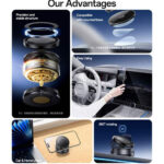 هولدر موبایل یسیدو مدل YESIDO VACUUM MAGNET C227 - تصویر 4