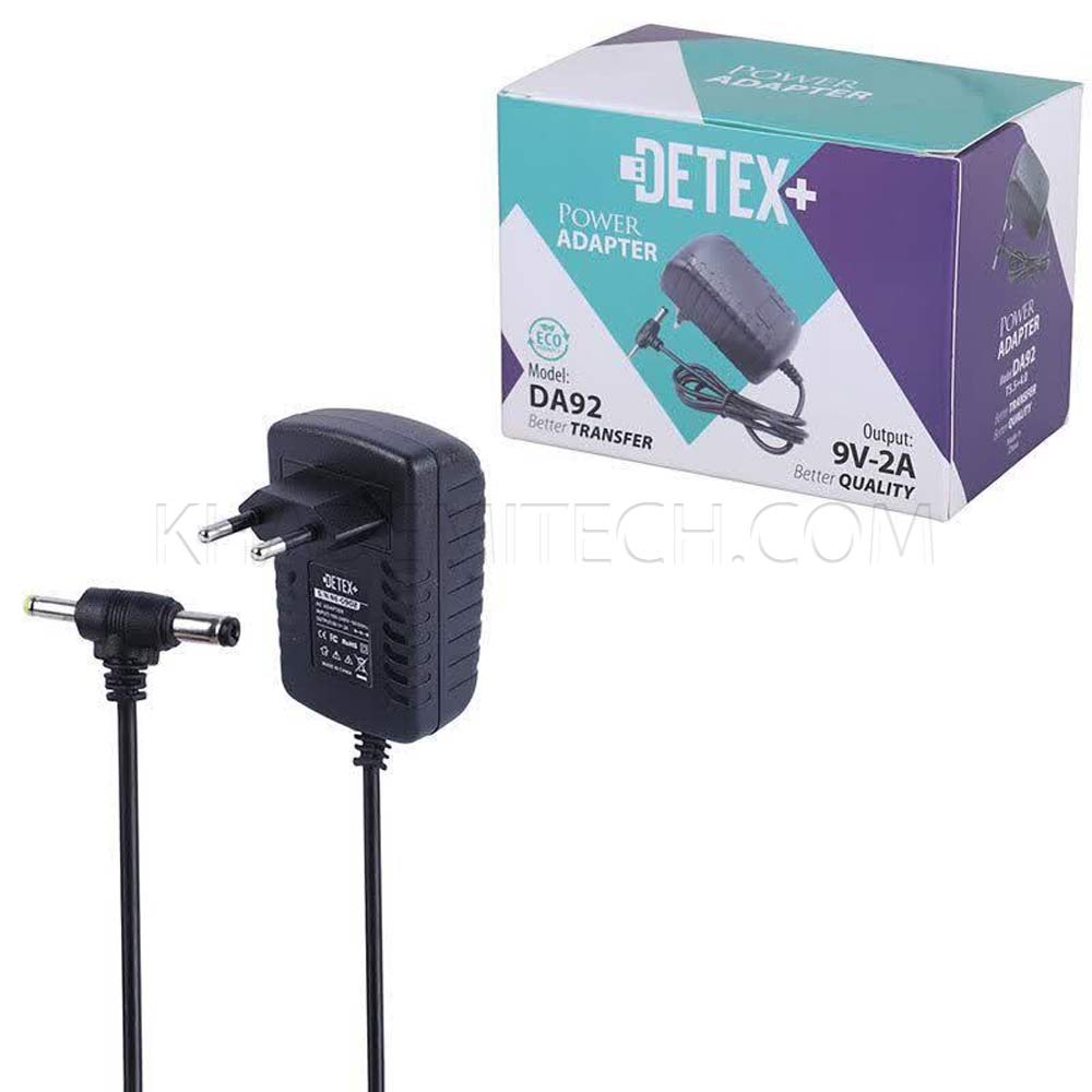آداپتور مودم دتکس پلاس مدل DETEX DA92 9V 2A