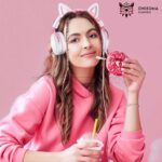 هدست سیم دار گیمینگ اونیکوما مدل ONIKUMA X10 سفید صورتی - تصویر 2