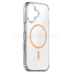قاب مگنتی سامسونگ مدل MAGNETIC SAMSUNG A07 شفاف مگ سیف نارنجی - تصویر 2