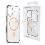 قاب مگنتی سامسونگ مدل MAGNETIC SAMSUNG A07 شفاف مگ سیف نارنجی