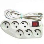 رابط برق 6 خانه کلاسیک الکتریک مدل Classic Electric سفید طول 2 متر - تصویر 2