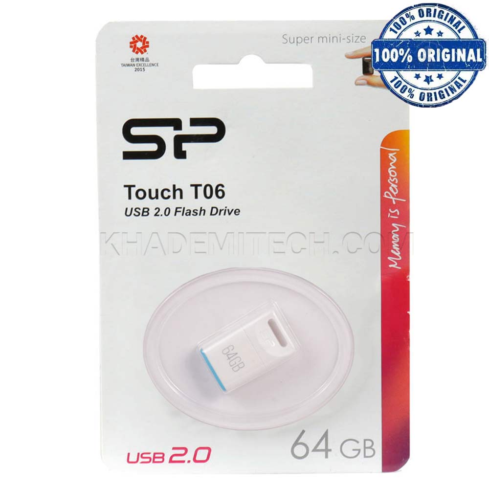 فلش سیلیکون پاور مدل SiliconPower T06 64G سفید گارانتی رها گستر