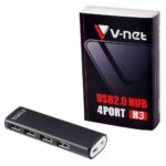 هاب وی نت مدل V-NET V-HUAMH304 1.2M 4PORT H3 USB 2.0