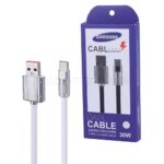 کابل شارژ تایپ سی طرح سامسونگ مدل SAMSUNG TYPE-C to USB CABLE 30W سر فلزی