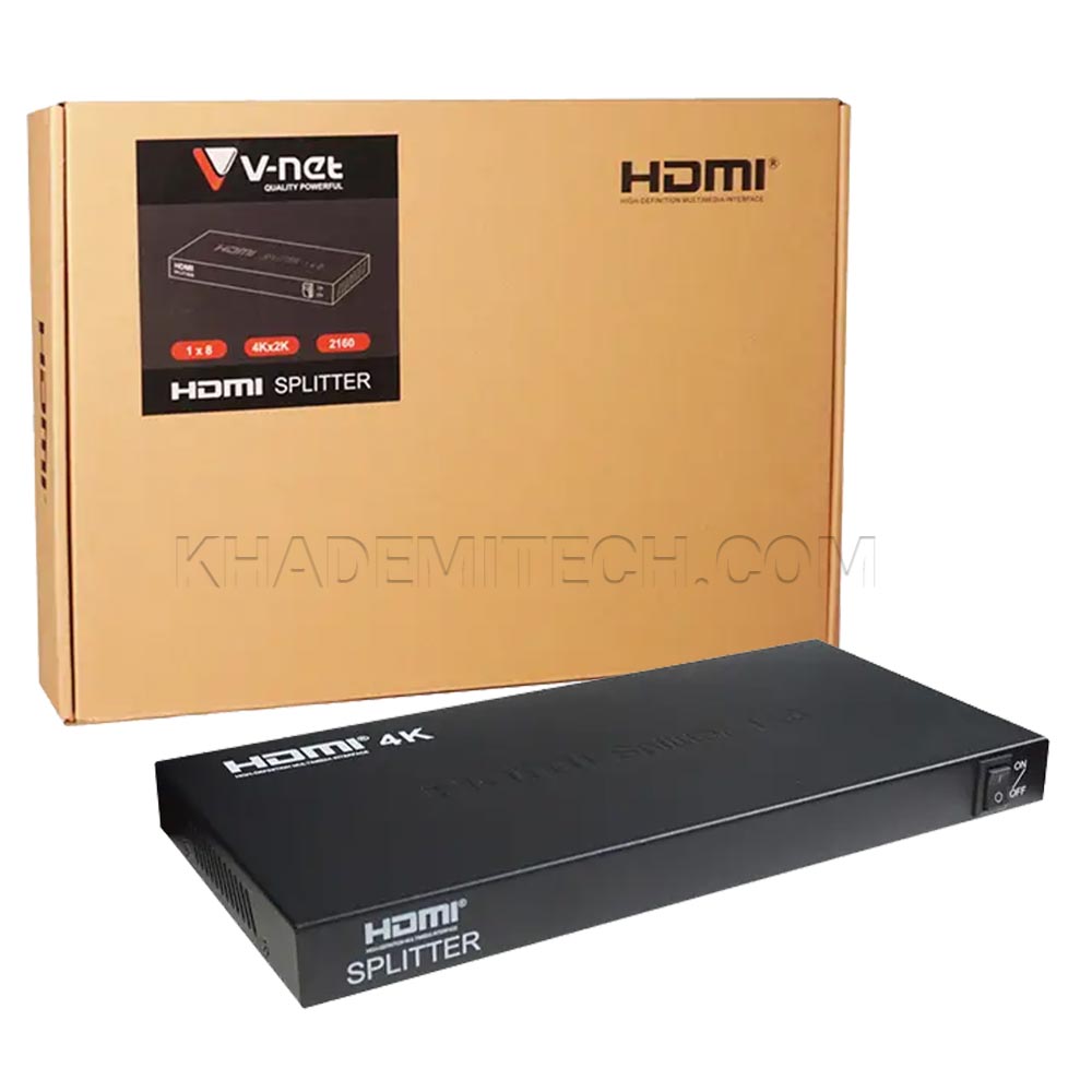 اسپلیتر وی نت مدل V-NET 8PORT HDMI