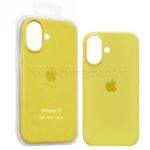 قاب سیلیکونی اپل مدل Silicon IPHONE 17 زرد