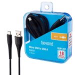 کابل شارژ میکرو بیاند مدل BEYOND MICRO BUM-302 مشکی طول 2 متر