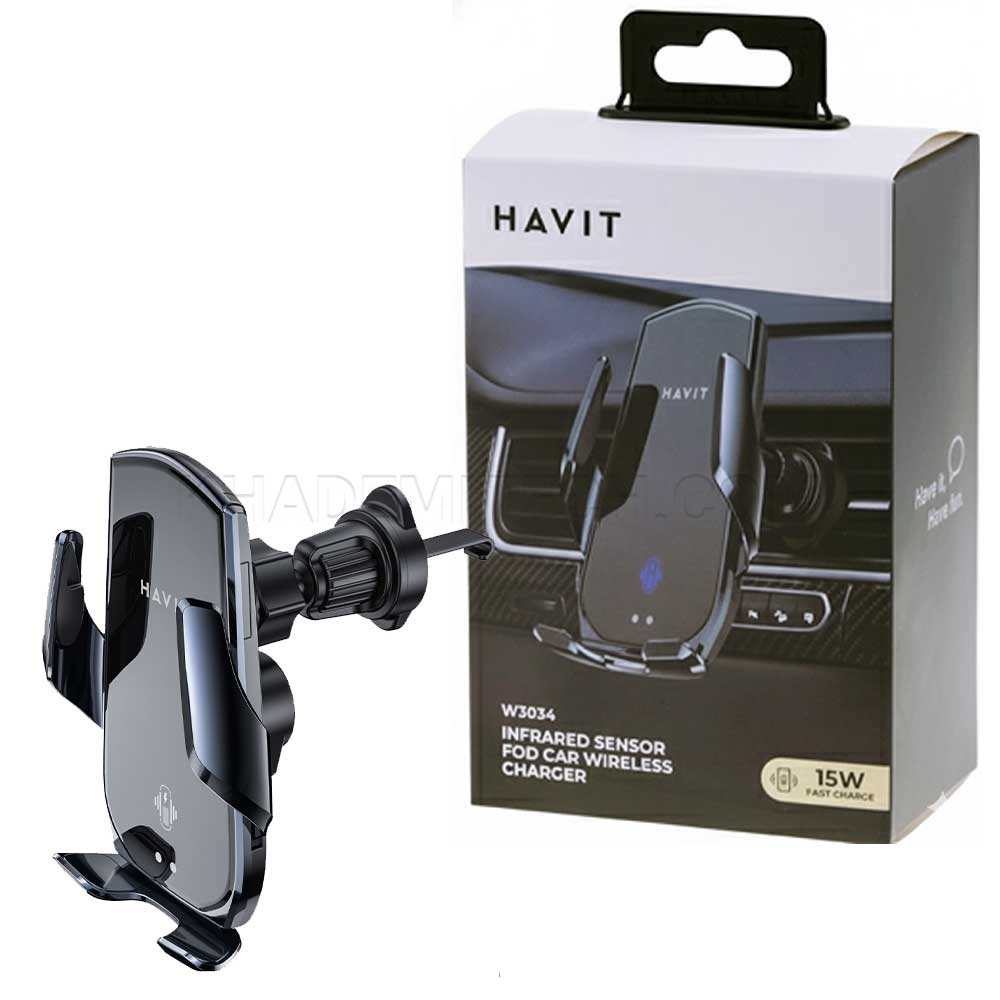هولدر شارژر وایرلس هویت مدل HAVIT W3034 15W
