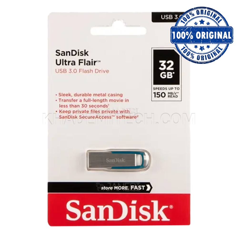 فلش سندیسک مدل SANDISK USB 3.0 FLAIR 32G