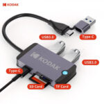 هاب USB-A/C  کداک مدل KODAK T320 5-IN-1 - تصویر 2