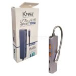 هاب تایپ سی  کی نت مدل KNET K-HUCMHC321 4PORT TYPE-C USB 3.0