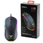 ماوس سیم دار گیمینگ هیسکا مدل HISKA HX-MOG330