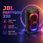 اسپیکر چمدانی جی بی ال مدل  JBL Party Box 330 مشکی - تصویر 2