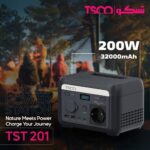 پاور استیشن تسکو مدل TSCO TST 201 32000mAh 200W  مشکی - تصویر 2