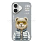 قاب اپل مدل Nimmy Cool Cute Bear IPHONE 16 نچرال - تصویر 2