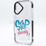 قاب آنتی شوک اپل مدل STOP IPHONE 16 شفاف - تصویر 2