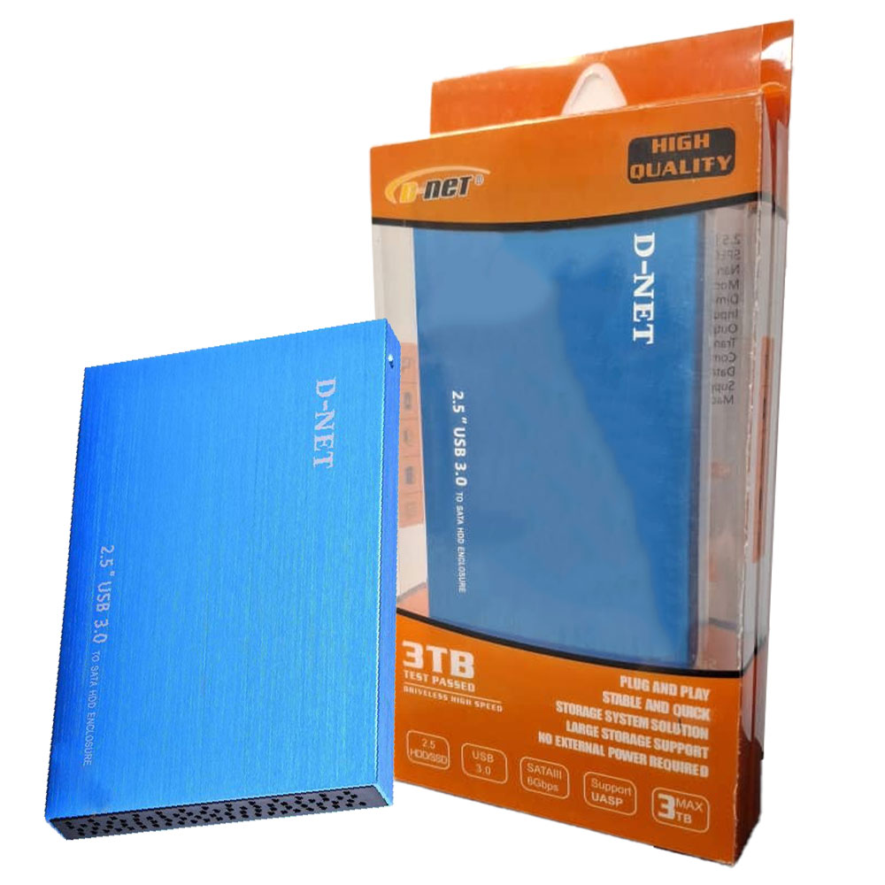 باکس هاردنوت بوک دی نت مدل D-NET USB3 آبی
