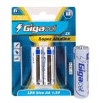 باطری آلکالاین قلمی 2 عددیگیگاسل مدل GIGACELL SUPER Alkaline AA