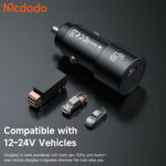 شارژر فندکی مکدودو مدل MCDODO CC-5340 Mini Size Obsidian 45W مشکی - تصویر 5
