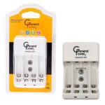 شارژر باتری قلمی و نیم قلمی 4 عددی جنرال پاور مدل GENERAL POWER GC-404