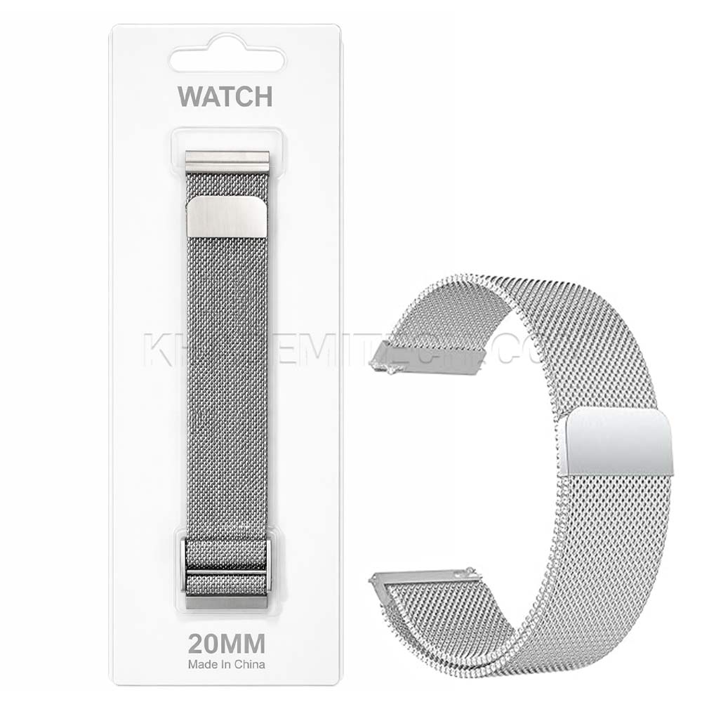 بند سامسونگ مدل SAMSUNG MILANEC 20MM نقره ای