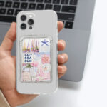 جا کارتی مگ سیف دار مدل  WALLET MAGSAFE Salt See Sun چرم طرح ساحل نقره ای - تصویر 2