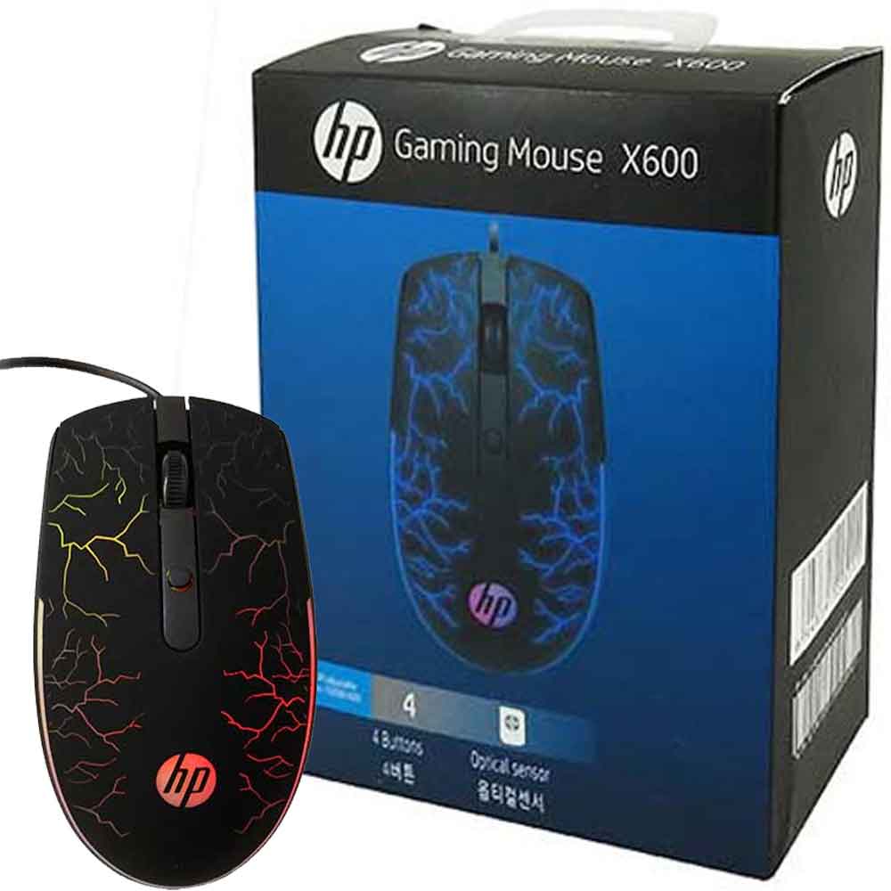ماوس سیم دار گیمینگ طرح اچ پی مدل HP X600