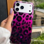قاب اپل مدل  LEOPARD IPHONE 17 PRO Max طرح پلنگی بنفش - تصویر 2