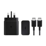 بسته 21 عددی شارژر کامل سامسونگ مدل SAMSUNG EP-T4511 USB-C Cable 3-Pin 45W مشکی - تصویر 4