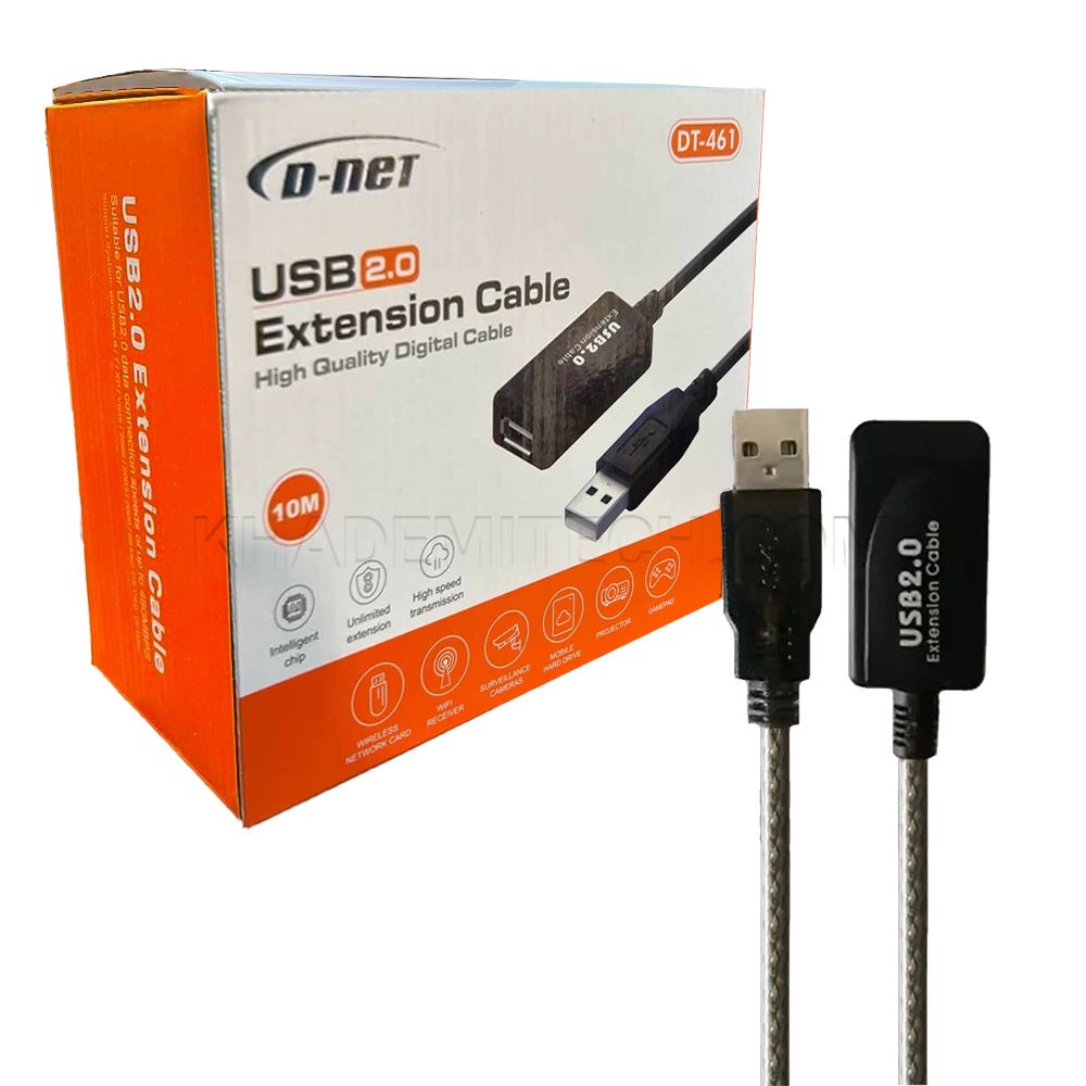 کابل افزایش دی نت مدل D-NET DT-461 USB 10M