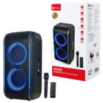 اسپیکر بی سیم چمدانی میکروفن دار پرووان مدل PROONE SPARK  PSB4979  مشکی