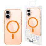 قاب آیفون مگ سیف مدل ICE CASE MagSafe IPHONE 16 شفاف نارنجی