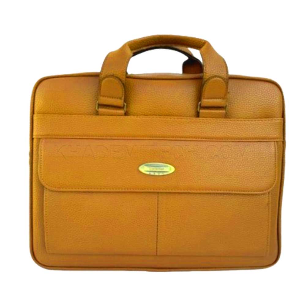 کیف اداری چرمی مدل STAR BS1180 عسلی