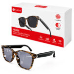 عینک افتابی هوشمند بی‌سیم پرووان مدل PROONE PSG50 SMART EYEWEAR مشکی طرح پلنگی