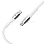 کابل شارژ دو سر تایپ سی بیاند مدل BEYOND BCC-501 USB-C to USB-C 60W سفید طول 1 متر - تصویر 3