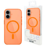 قاب آیفون مگ سیف مدل ICE CASE MagSafe IPHONE 17 شفاف نارنجی تیره