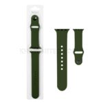 بند اپل واچ مدل SILICON 38/40/41mm زیتونی سیر