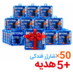 شارژر فندکی همراه با کابل تایپ سی بیاند مدل BEYOND BA-171 2-Port 15W بسته 55 عددی(50 عدد+ 5 عدد هدیه)
