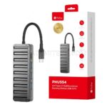 هاب  تایپ سی پرووان مدل PROONE PHU554 TYPE-C نقره ای