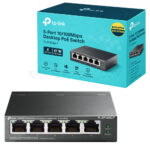هاب سوئیچ 5 پورت تی پی لینک مدل TP-LINK SF1005LP Desktop Switch with 4-Port PoE