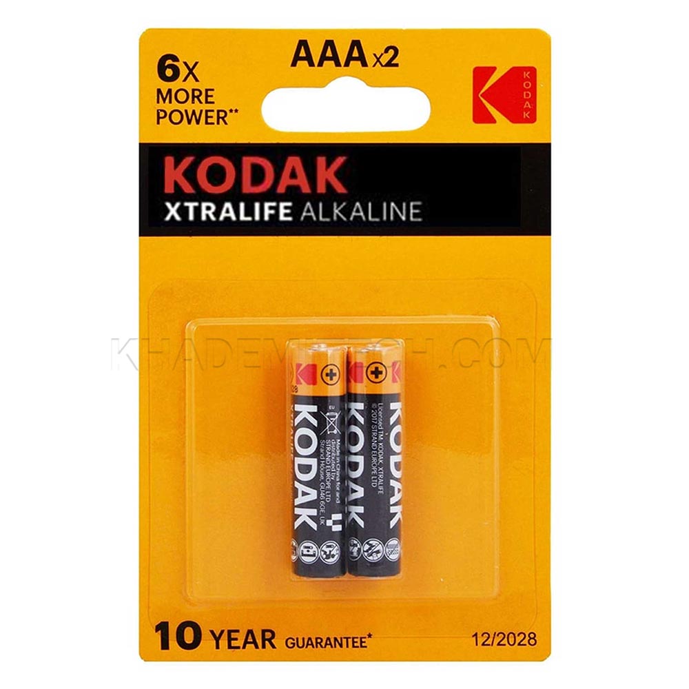 باطری آلکالاین نیم قلم کداک مدل KODAK XTRALIFE دو کارتی