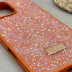 قاب آیفون سواروسکی مدل SWAROVSKI IPHONE 15 Pro Max نارنجی - تصویر 2