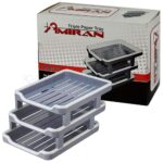 کازیه سه طبقه پلاستیکی AMIRAN S3 طوسی