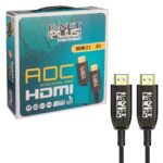 کابل HDMI 2.1 کی نت پلاس مدل KNET Plus KP-CHAOC21500 AOC 8K طول 50 متر