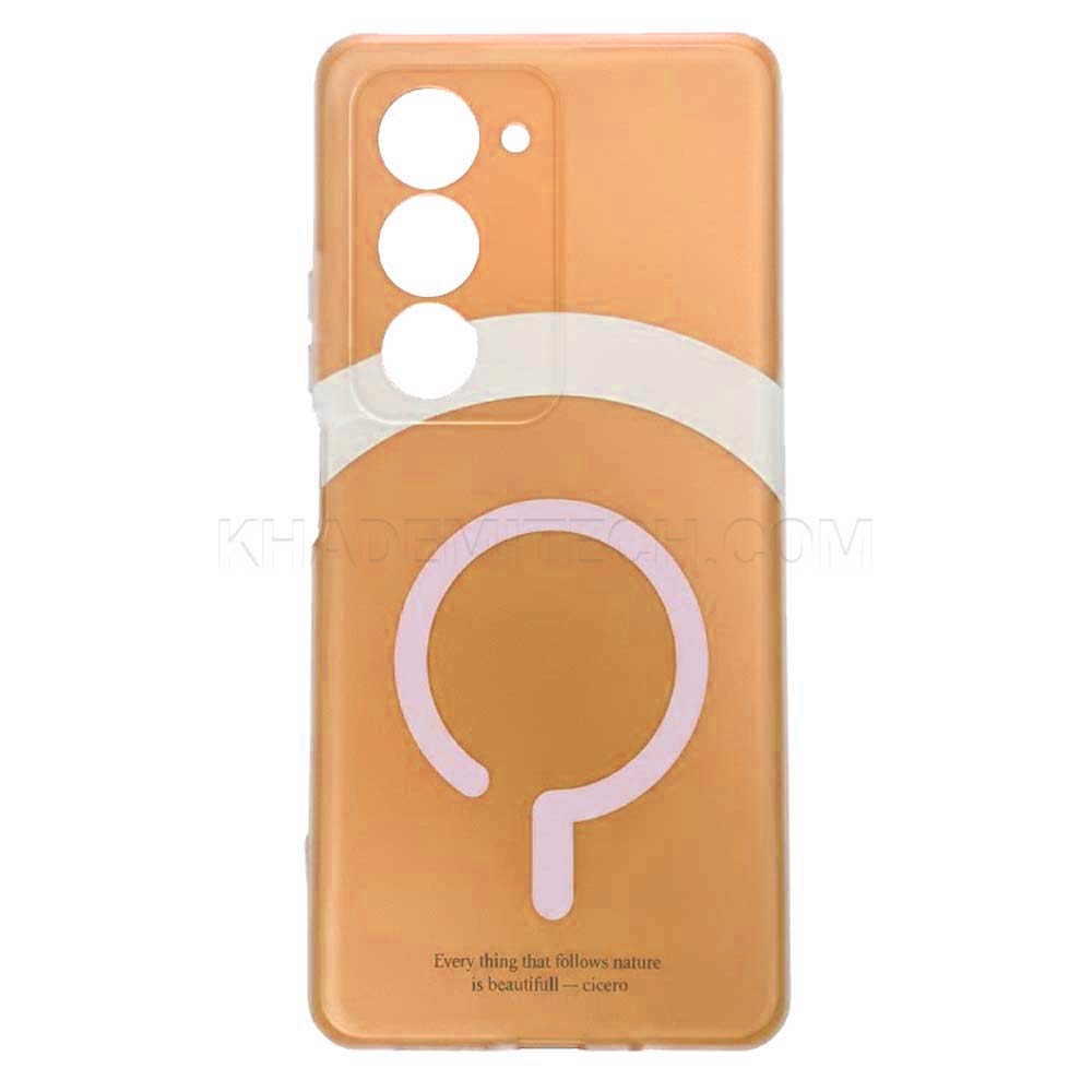قاب شیائومی مدل Xiaomi Redmi 15 MARK نارنجی مات