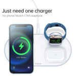 شارژر بی سیم مکدودو مدل MCDODO CH-7060 3 in 1 Wireless Charger سفید - تصویر 4