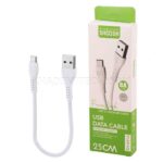 کابل شارژ پاوربانک میکرو فست شارژ شوش مدل SHOOSH SH-601A Micro سفید
