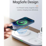 شارژر بی سیم مکدودو مدل MCDODO CH-7060 3 in 1 Wireless Charger سفید - تصویر 3